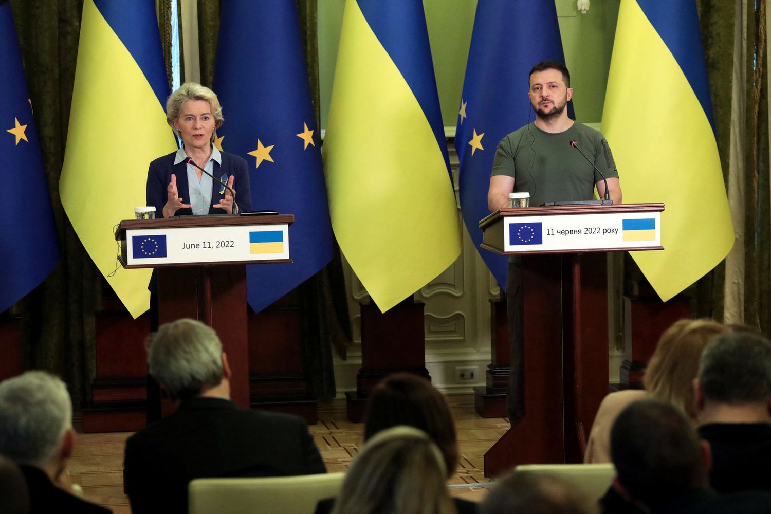 Von der Leyen, Zelensky