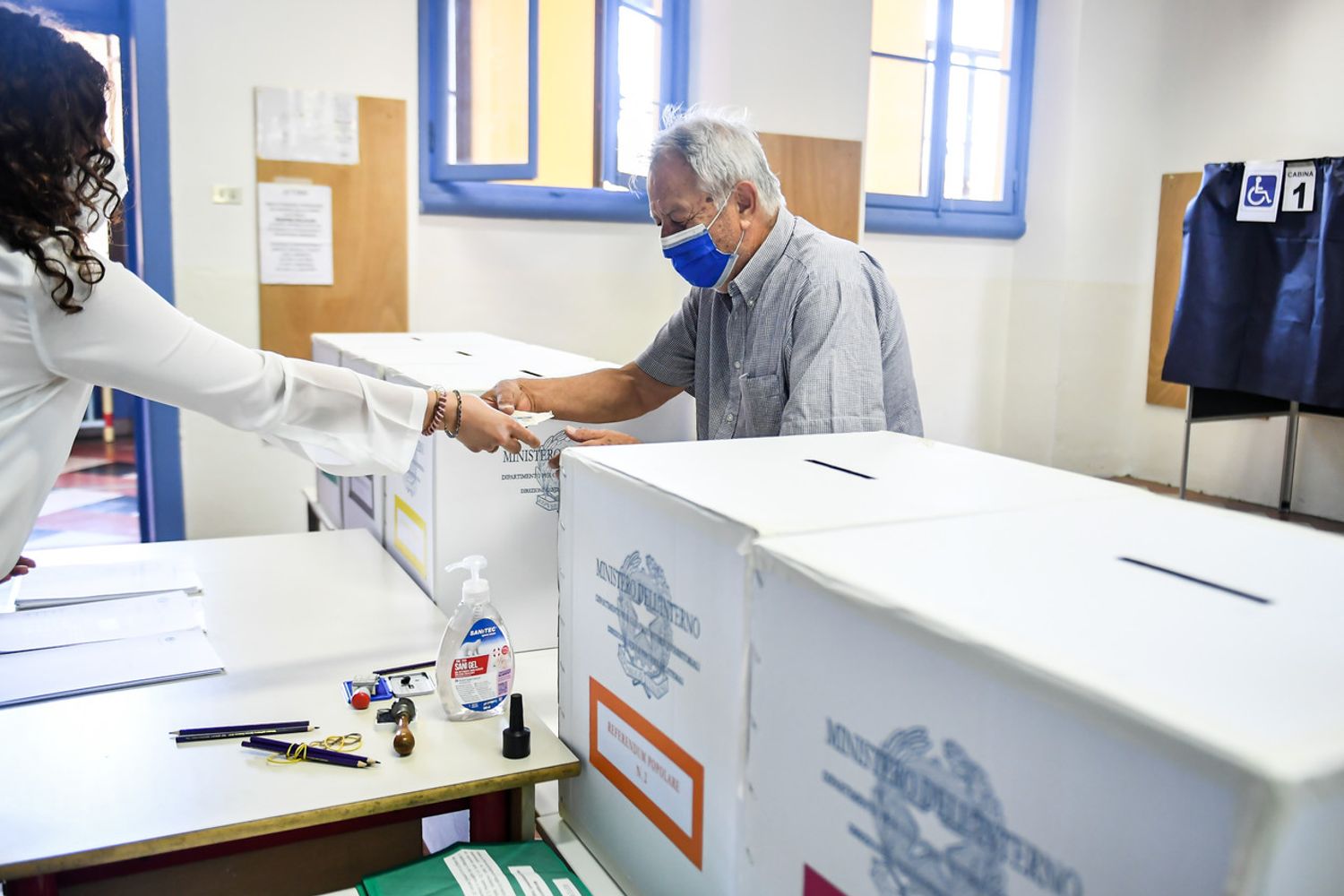 Un seggio elettorale&nbsp;