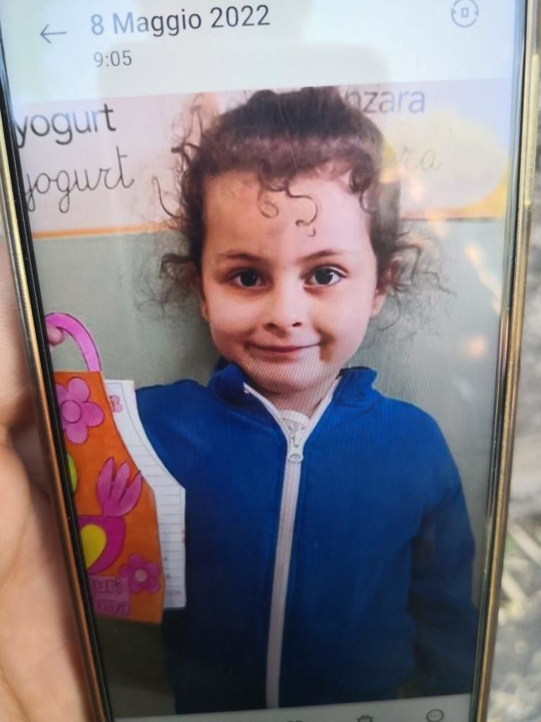 La piccola Elena Del Pozzo