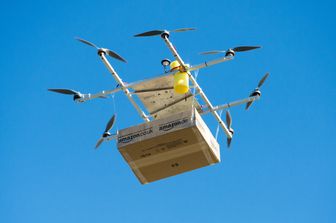 Un drone con cui sono state effettuate delle consegne in Germania nel 2014