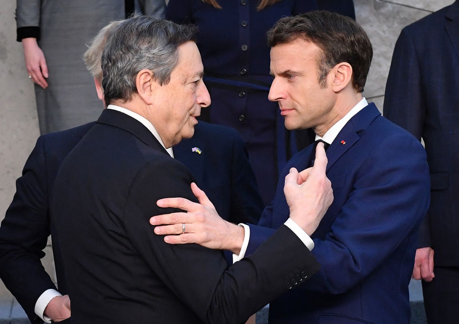 Mario Draghi ed Emmanuel Macron