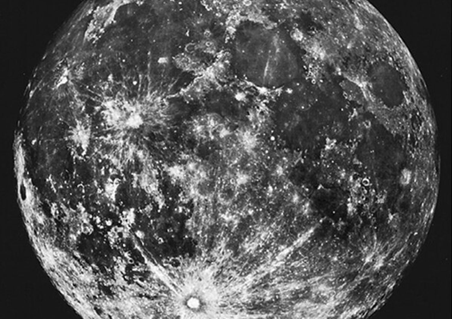 Immagine della Luna ripresa con un telescopio dalla Terra&nbsp;
