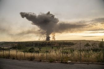 Il fumo dell'incendio di Malagrotta&nbsp;