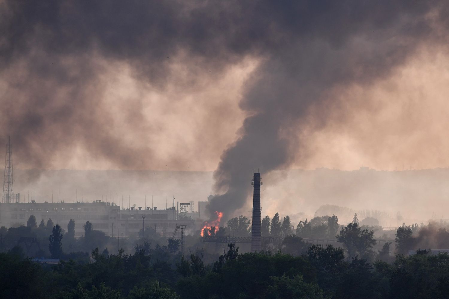 Lo stabillimento chimico Azot a Severodonetsk&nbsp;