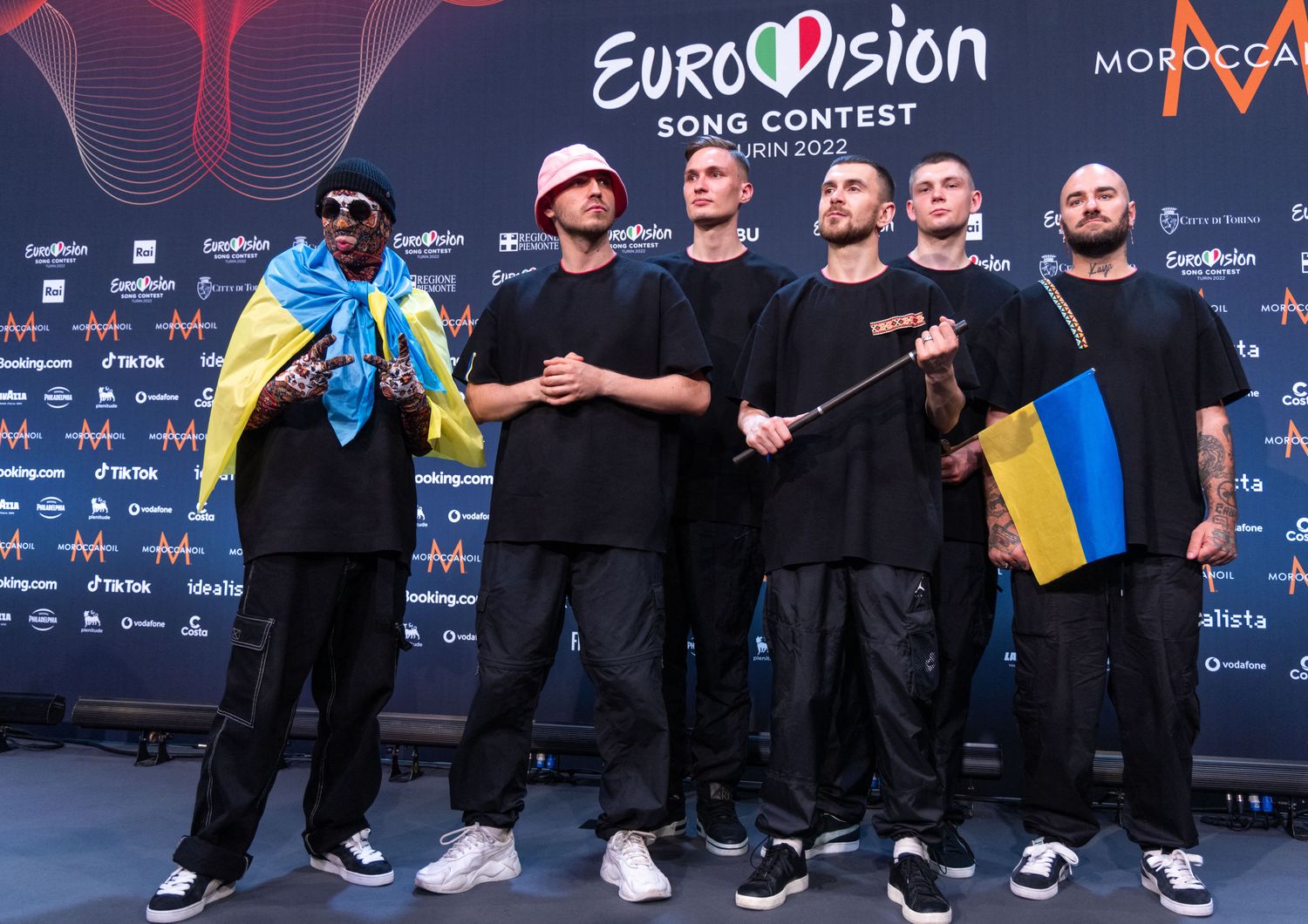 Il gruppo musicale ucraino  Kalush, vincitore dell'Eurovision 2022&nbsp;
