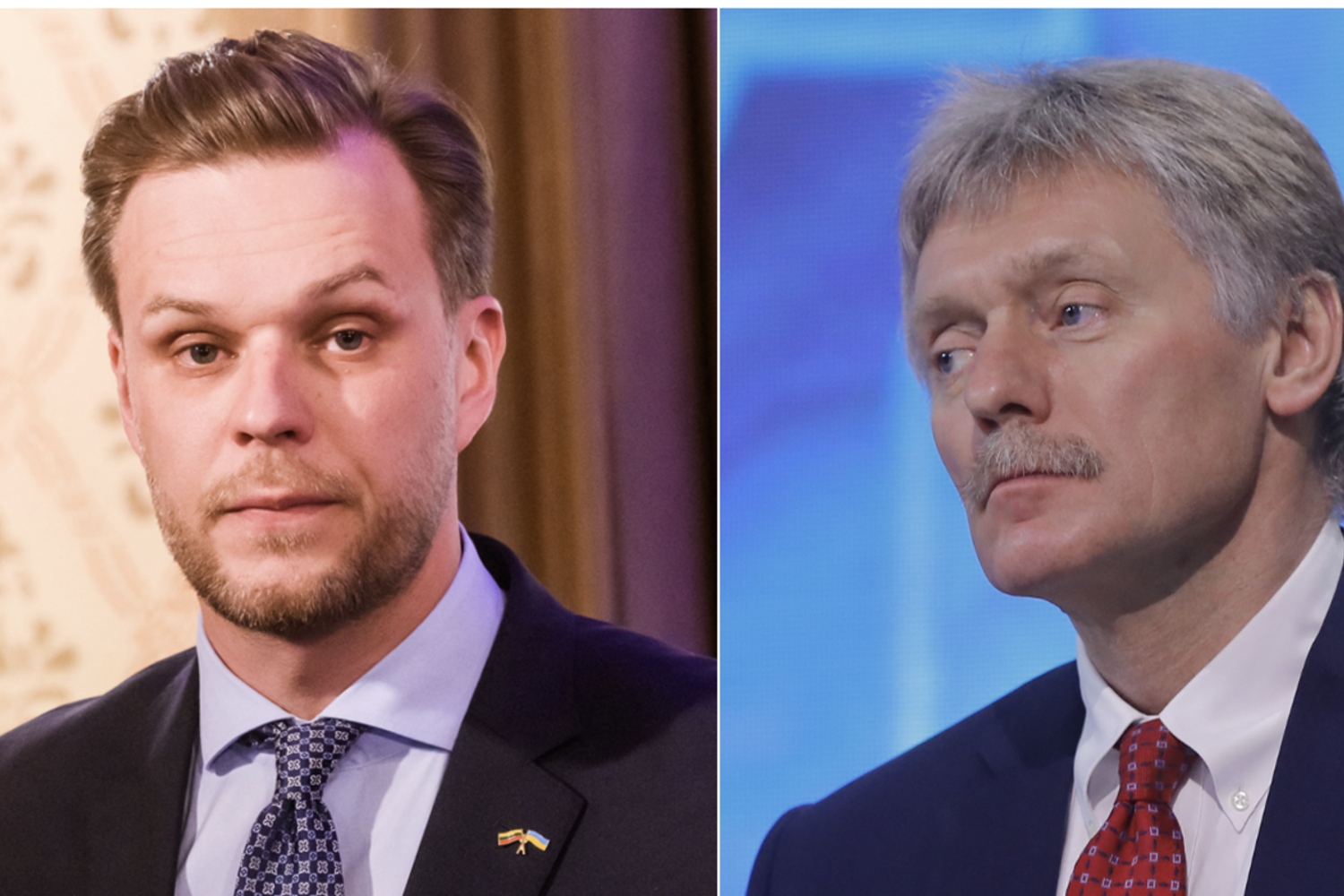 Gabrielius Landsbergis e&nbsp;Dmitry Peskov