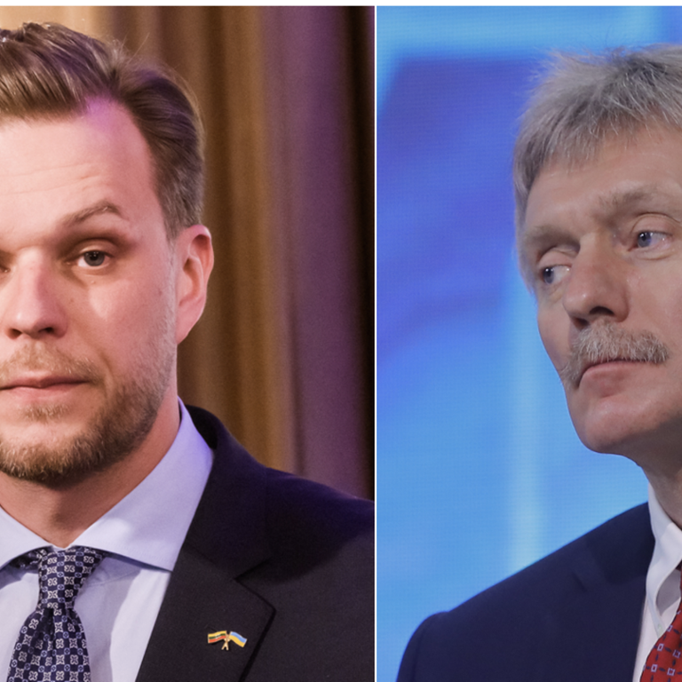 Gabrielius Landsbergis e&nbsp;Dmitry Peskov
