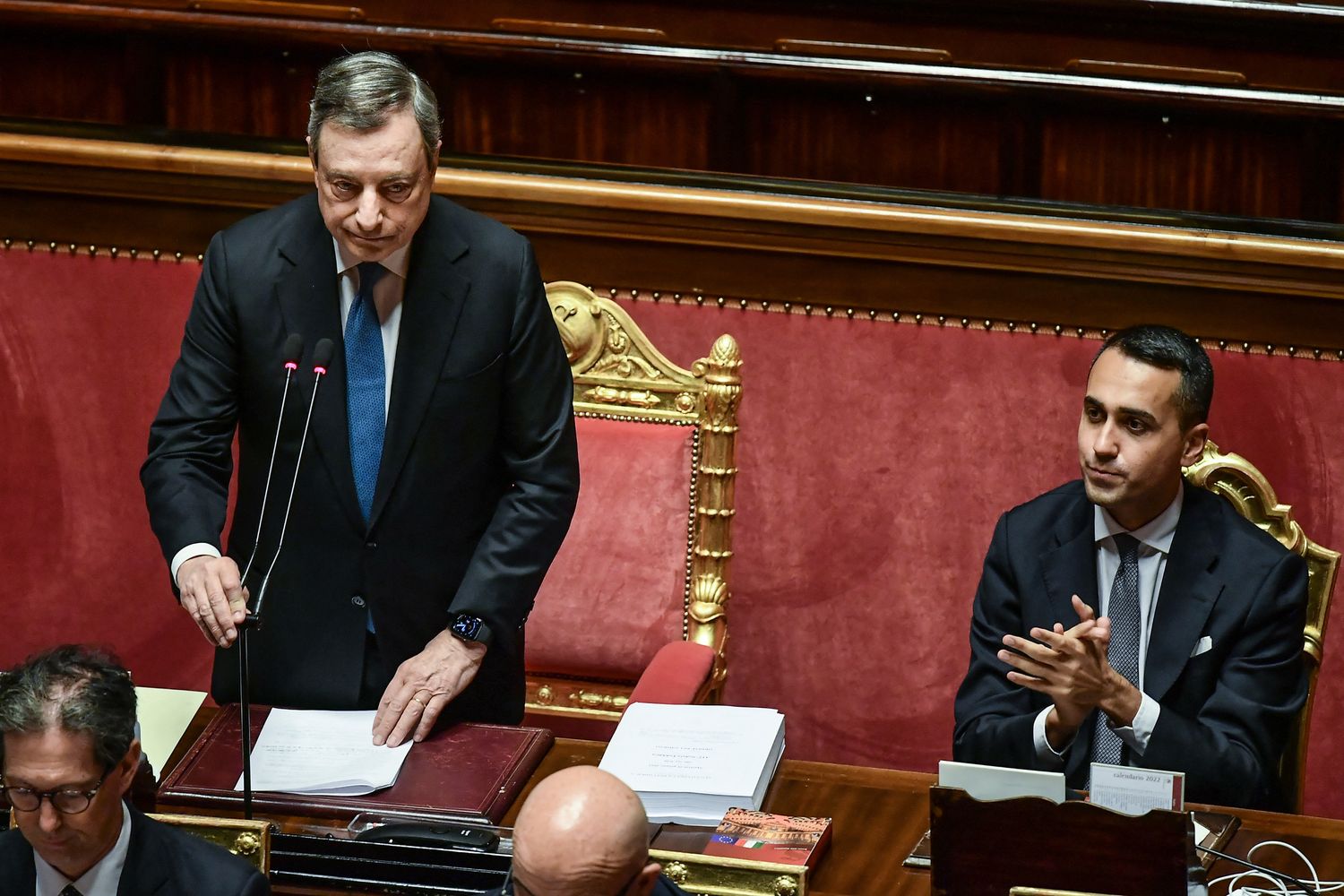 Mario Draghi in Senato