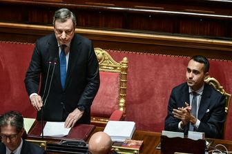 Mario Draghi in Senato