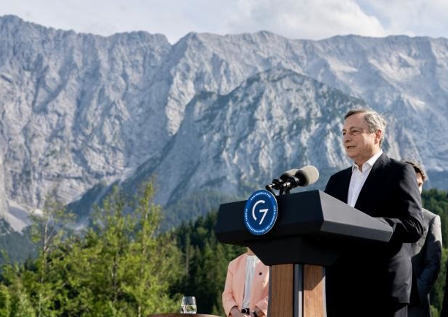 Il premier Mario Draghi al vertice del G7&nbsp;