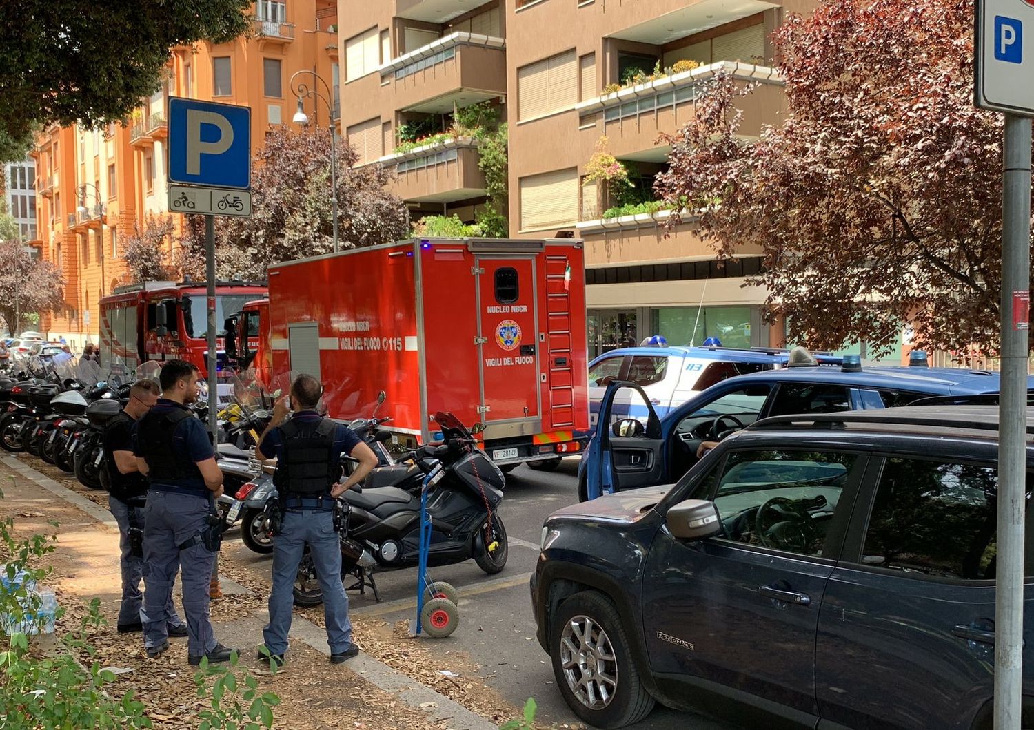 Intervento alla sede di Leonardo spa in viale Mazzini&nbsp;