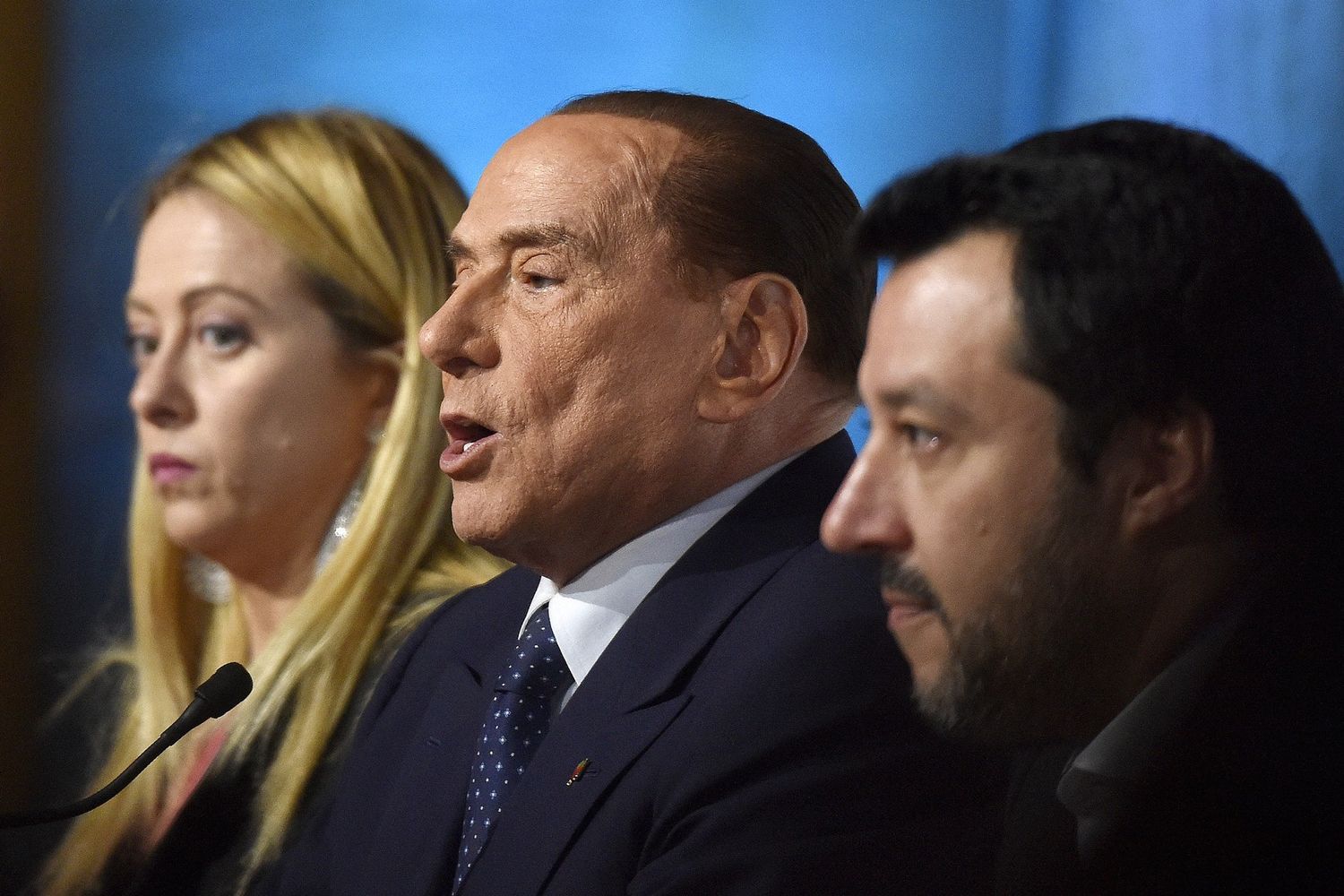 Giorgia Meloni, Silvio Berlusconi e Matteo Salvini