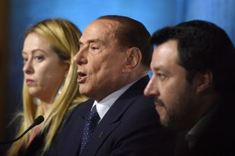Giorgia Meloni, Silvio Berlusconi e Matteo Salvini