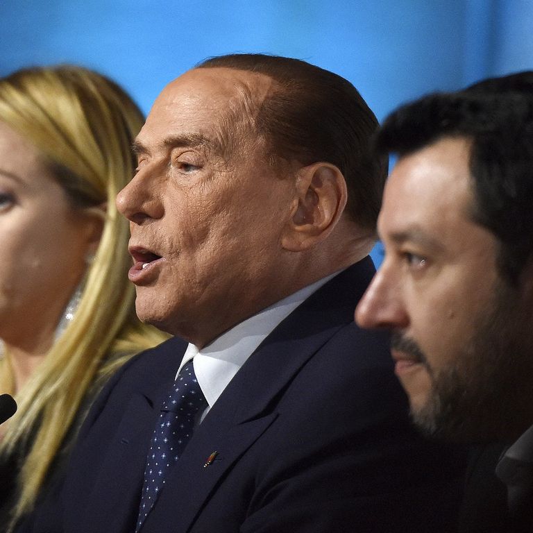 Giorgia Meloni, Silvio Berlusconi e Matteo Salvini