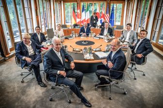 I leader del G7 riuniti a Elmau, in Baviera