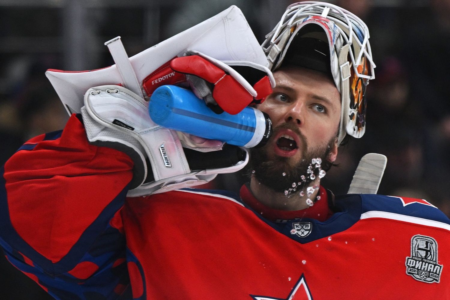 Il portiere di hockey russo Ivan Fedotov&nbsp;