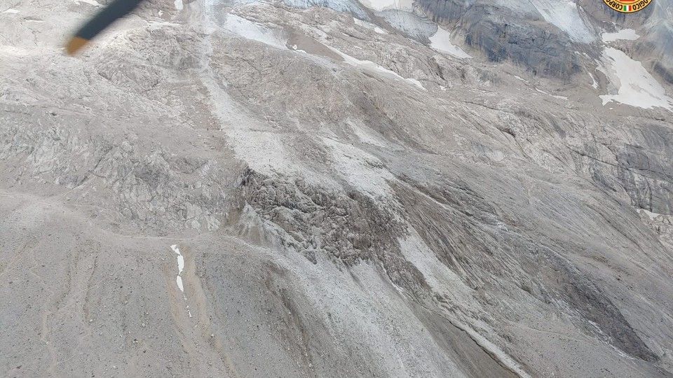 Il crollo sulla Marmolada
