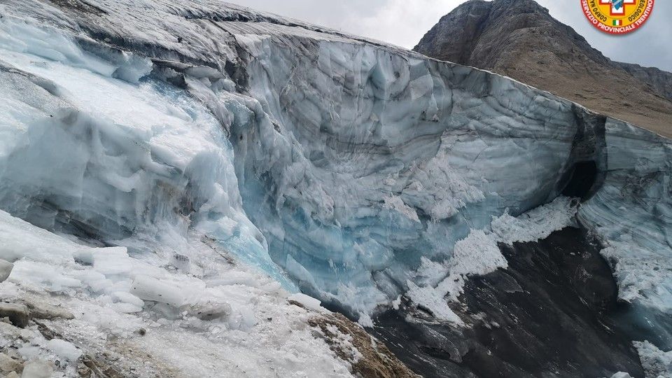Il crollo sulla Marmolada