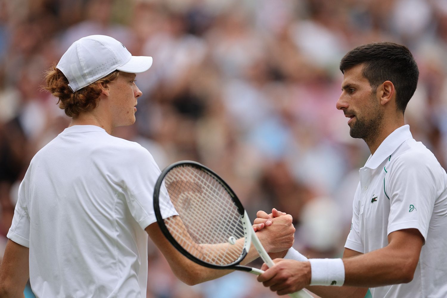 Jannik Sinner e Novak Djokovic&nbsp;