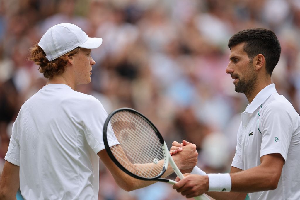 Jannik Sinner e Novak Djokovic&nbsp;