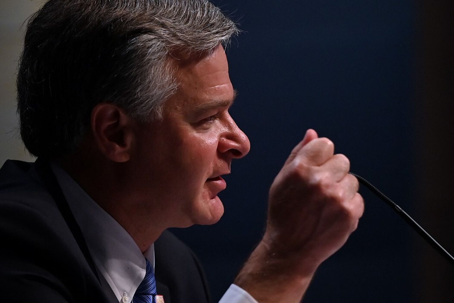 Il&nbsp;direttore dell'FBI, Christopher Wray