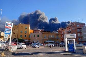 Incendio nel quartiere Casilino&nbsp;