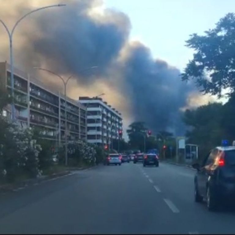 Incendio al Casilino
