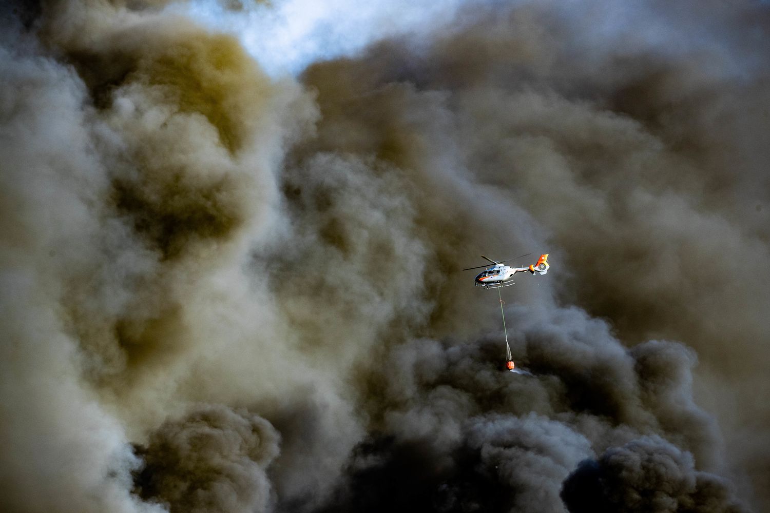 L'incendio nella zona del Casilino a Roma&nbsp;