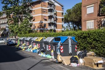 Cassonetti, rifiuti, Roma