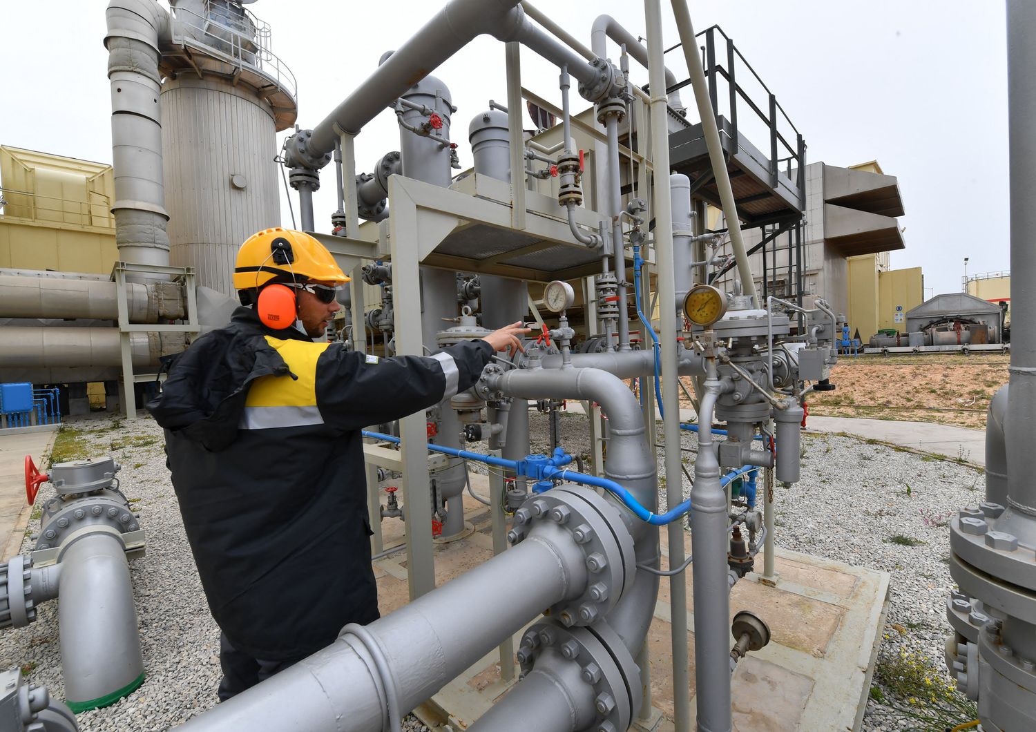 Impianto gas in Algeria
