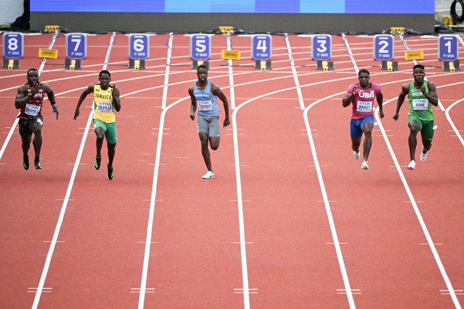 La semifinale dei 100 senza Jacobs