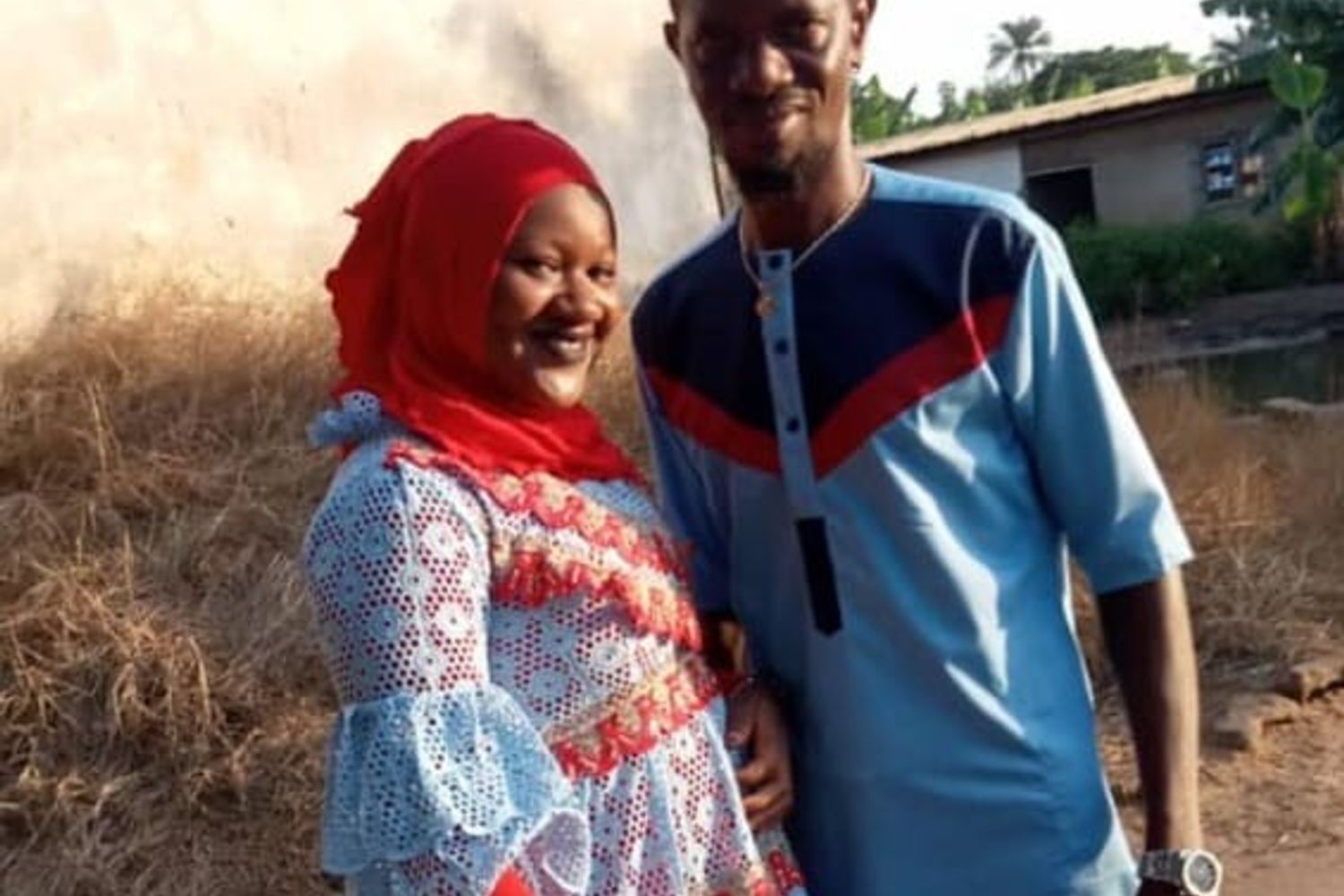 Daouda Diane con la moglie Awa