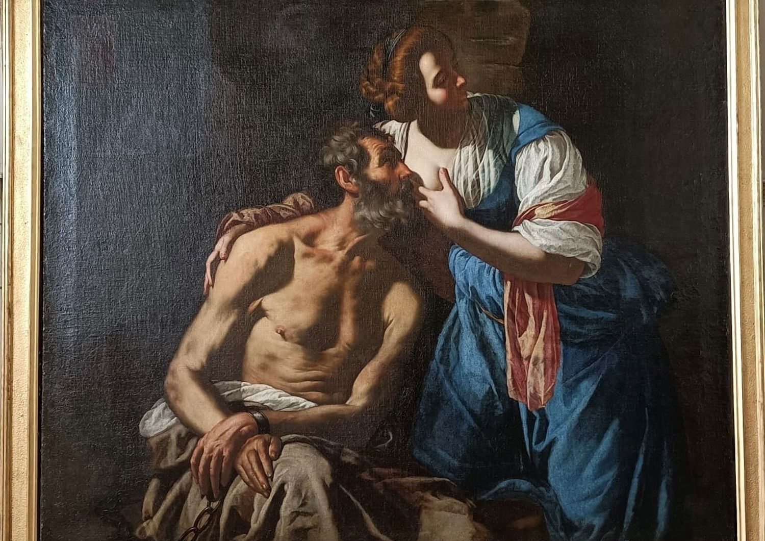 Il dipinto &quot;Caritas romana&quot; della pittrice caravaggesca Artemisia Gentileschi&nbsp;