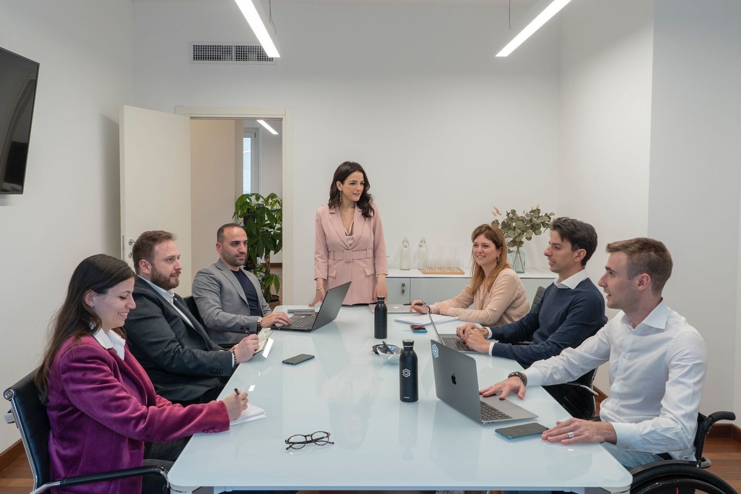 Una riunione di lavoro