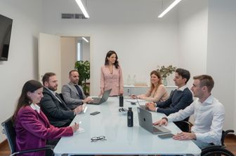 Una riunione di lavoro