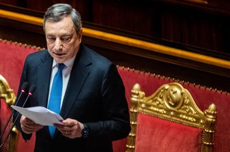 Mario Draghi in Senato