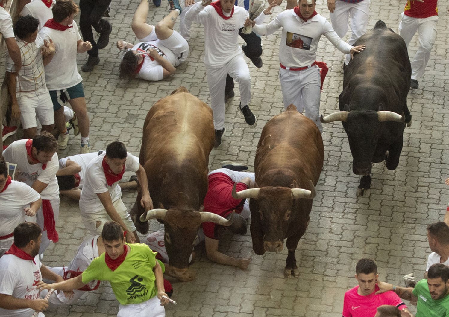 La corsa dei tori a Pamplona