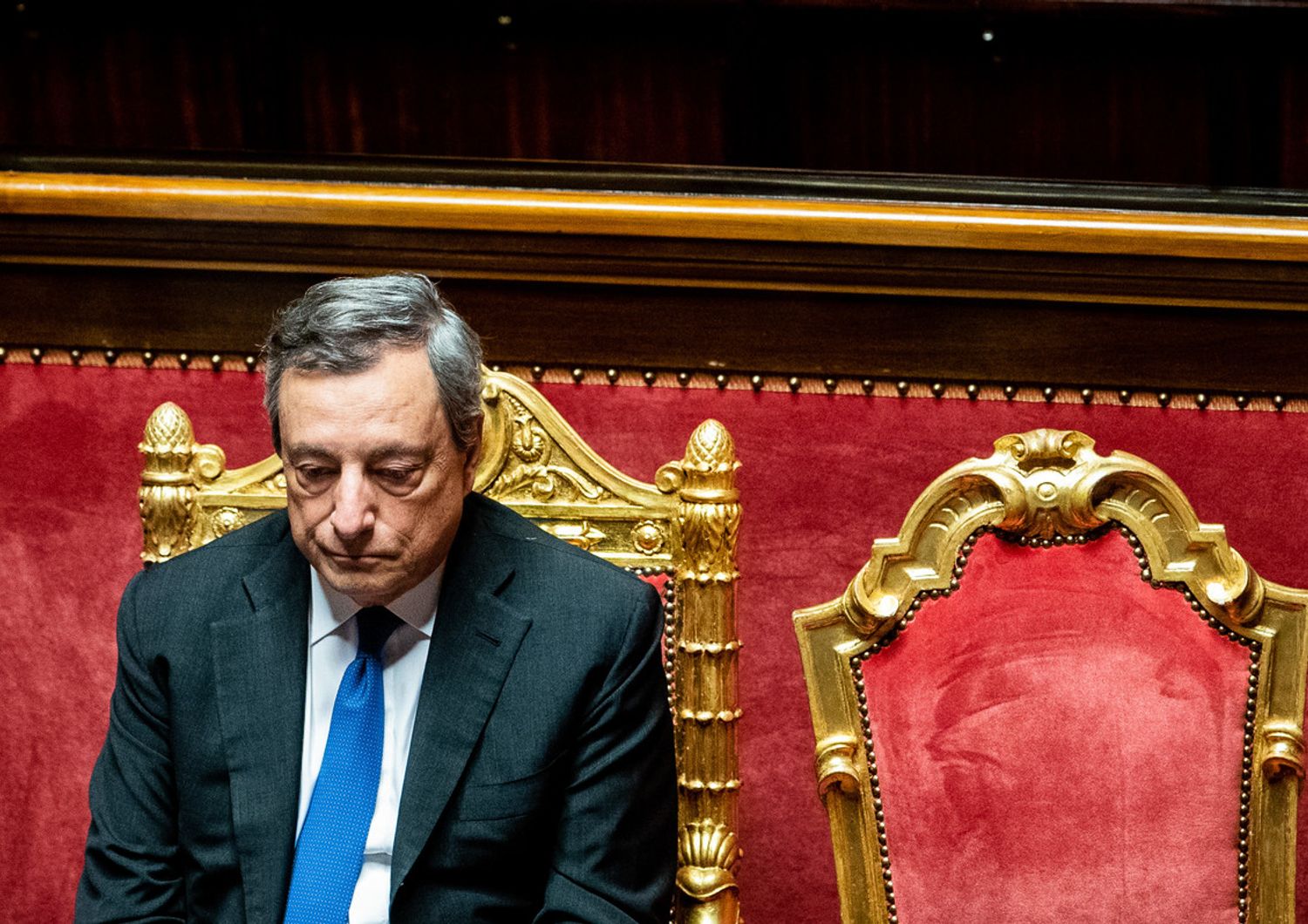 Mario Draghi in Senato