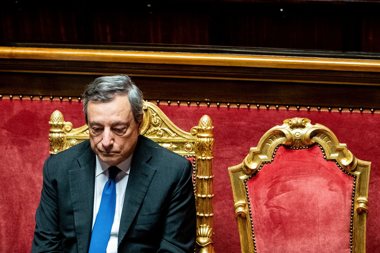 Mario Draghi in Senato