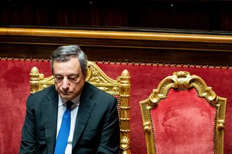 Mario Draghi in Senato