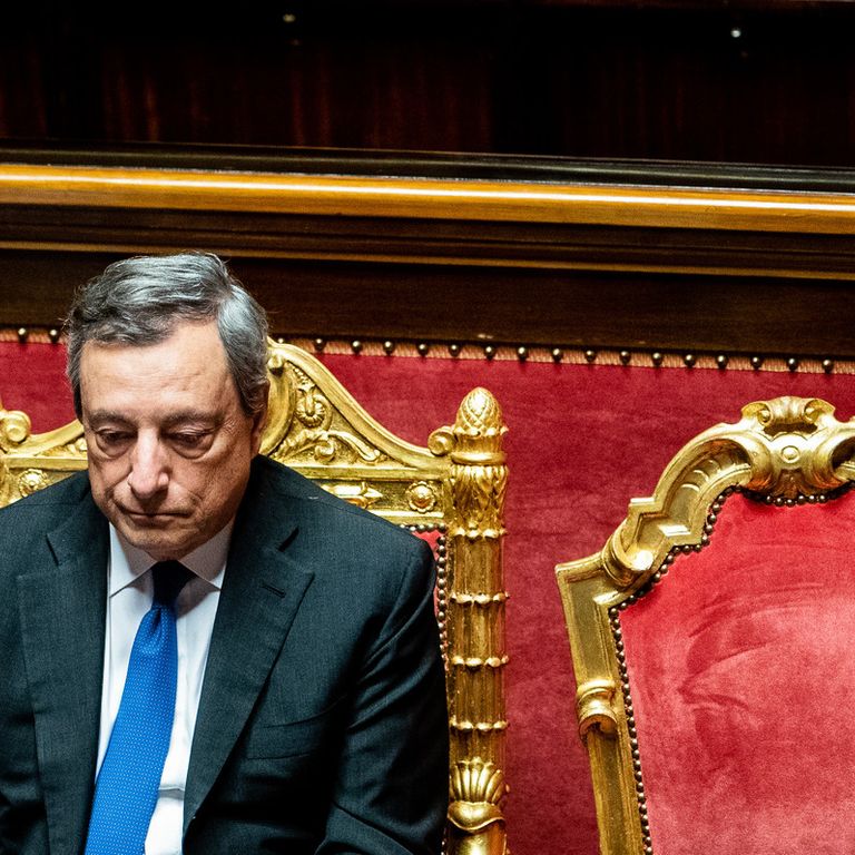 Mario Draghi in Senato