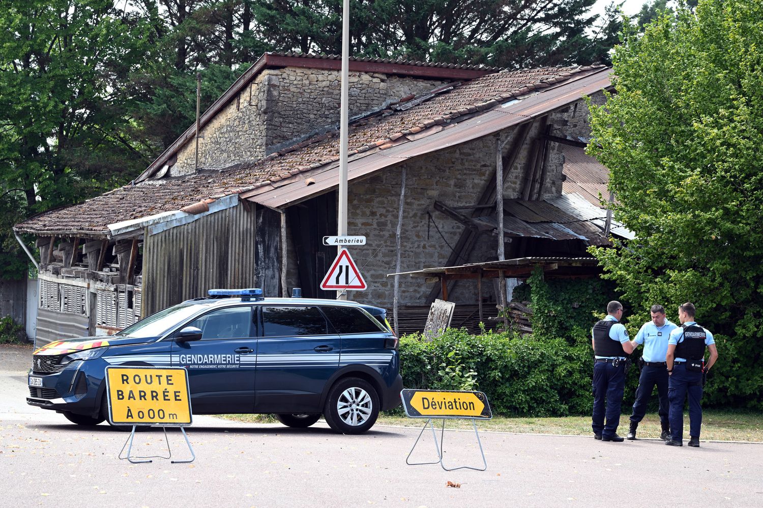 Il luogo della strage a Douvres in Francia&nbsp;