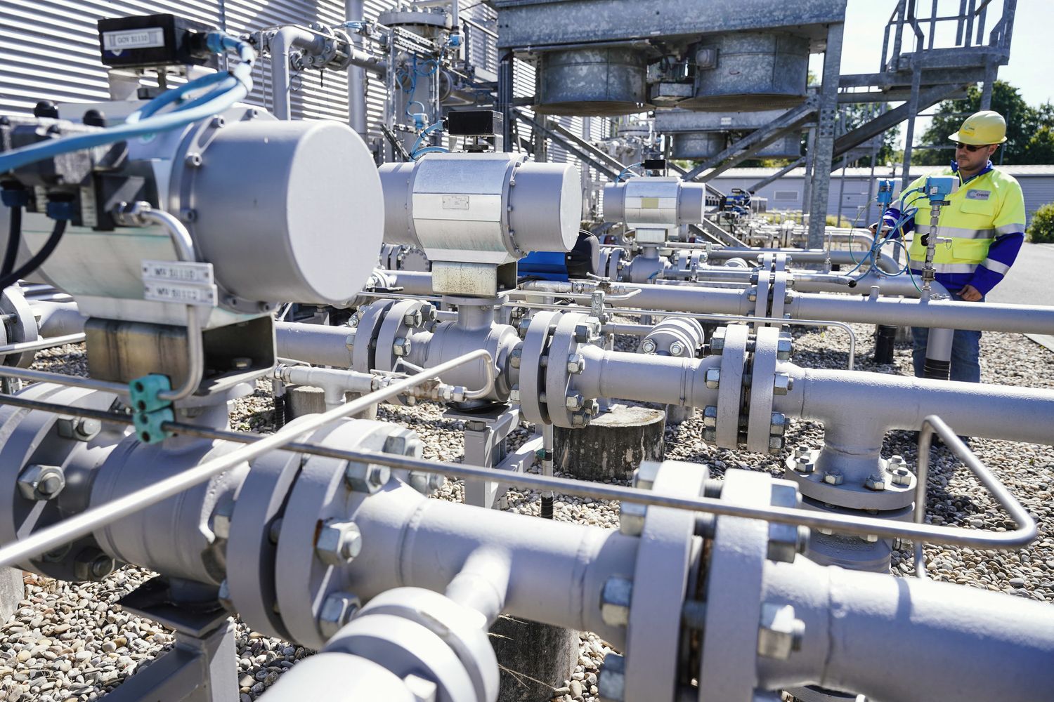 Un impianto per il gas in Germania