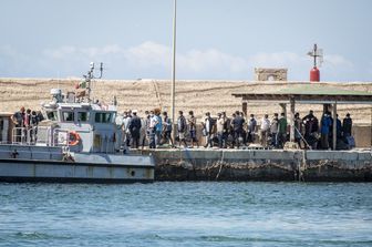 Migranti a Lampedusa