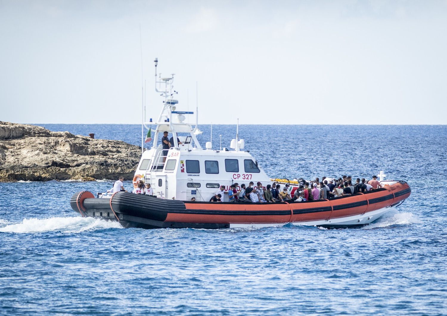 Migranti a Lampedusa