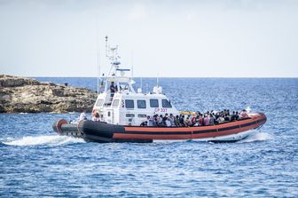 Migranti a Lampedusa