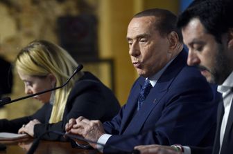 Giorgia Meloni, Silvio Berlusconi e Matteo Salvini&nbsp;