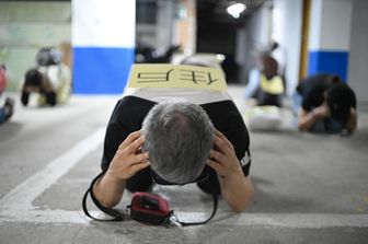 Un momento dell'esercitazione a Taiwan