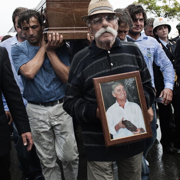 I funerali di Angelo Vassallo, ucciso a Pollica nel 2010