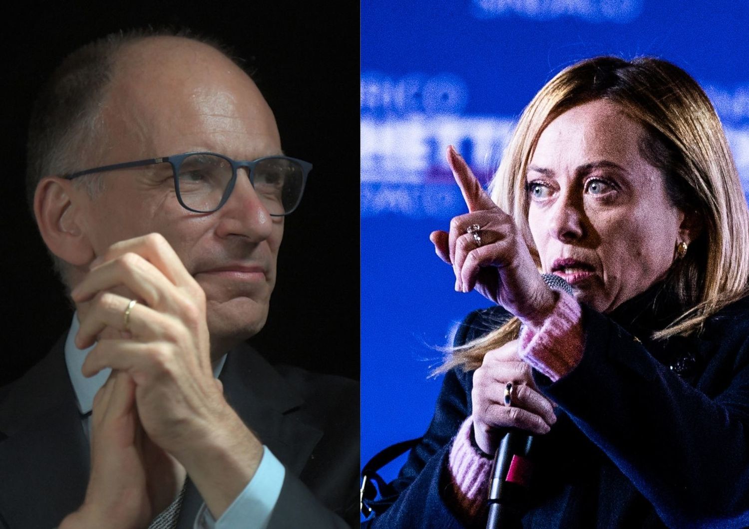 &nbsp;Enrico Letta e Giorgia Meloni